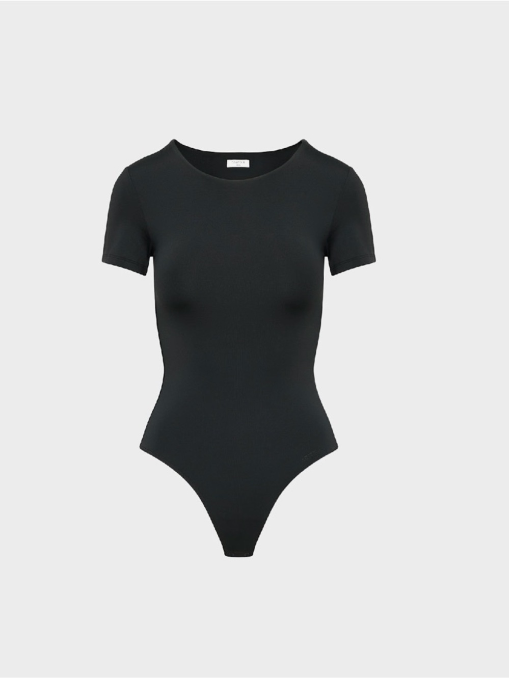 Aritzia Babaton Black Short-Sleeve Bodysuit